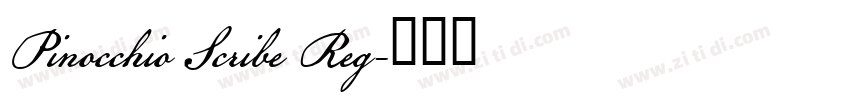 Pinocchio Scribe Reg字体转换 Pinocchio Scribe Reg字体转换